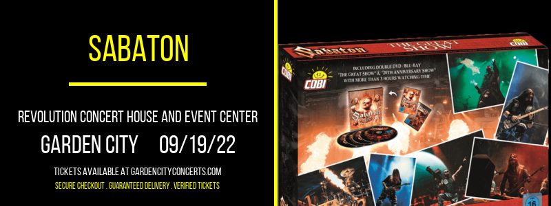 Sabaton at Revolution Concert House tickets Sabaton at Revolution Concert House