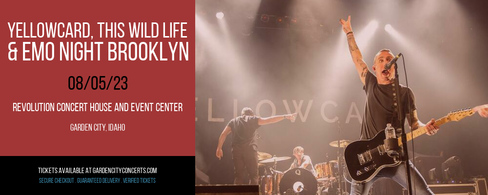Yellowcard, This Wild Life & Emo Night Brooklyn at Revolution Concert House tickets Yellowcard, This Wild Life & Emo Night Brooklyn at Revolution Concert House