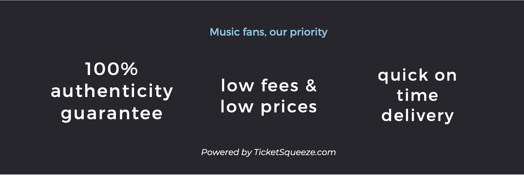 Revolution Concert House ticket guarantee