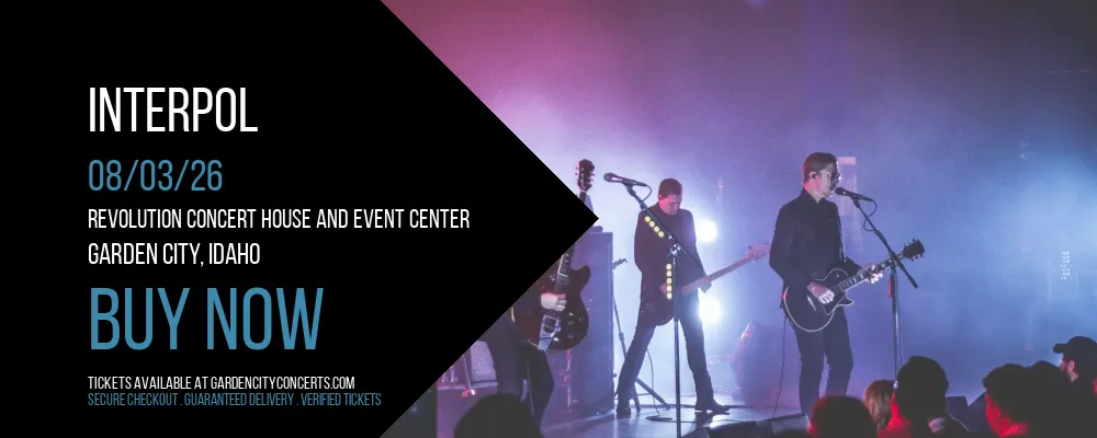 Interpol at Revolution Concert House and Event Center